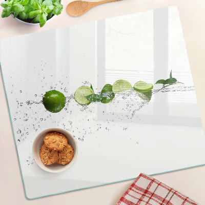 Krájecí prkénko skleněné Citrony ve vodě