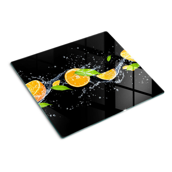 Skleněná krájecí deska Citrus ve vodě
