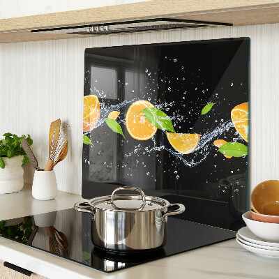 Skleněná krájecí deska Citrus ve vodě
