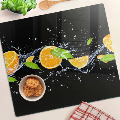Skleněná krájecí deska Citrus ve vodě