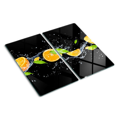Skleněná krájecí deska Citrus ve vodě