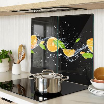 Skleněná krájecí deska Citrus ve vodě