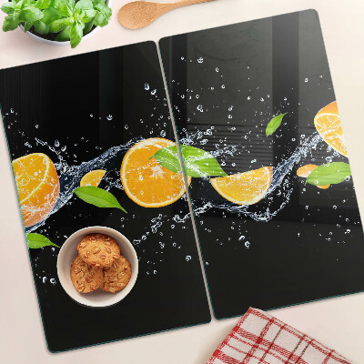 Skleněná krájecí deska Citrus ve vodě