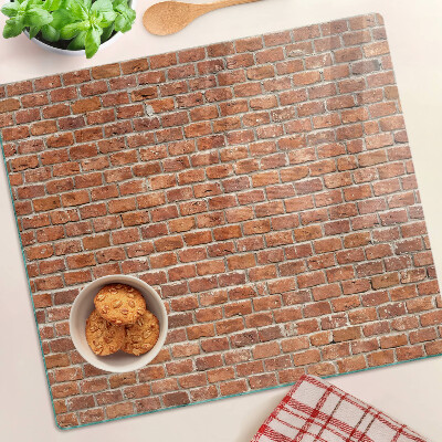 Skleněná deska do kuchyně Cihlová zeď