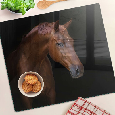 Skleněná krájecí deska Portrét koně