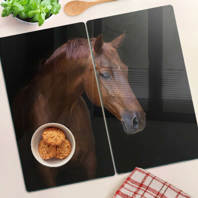 Skleněná krájecí deska Portrét koně