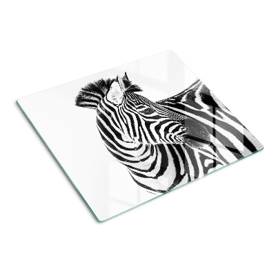 Skleněná deska do kuchyně Zebra v černých a bílých pruzích
