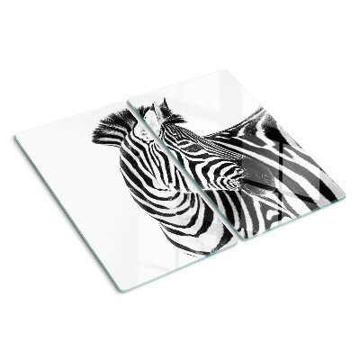 Skleněná deska do kuchyně Zebra v černých a bílých pruzích