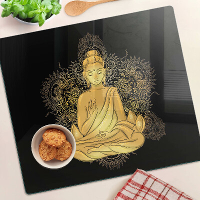 Skleněná krájecí deska Buddha v meditaci