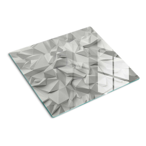 Skleněná krájecí deska Abstraktní 3D vzor v odstínech šedé