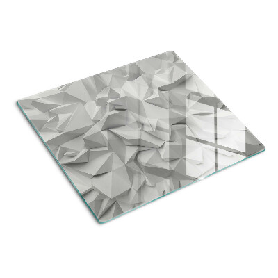 Skleněná krájecí deska Abstraktní 3D vzor v odstínech šedé