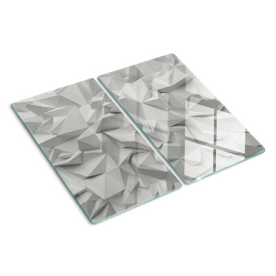 Skleněná krájecí deska Abstraktní 3D vzor v odstínech šedé