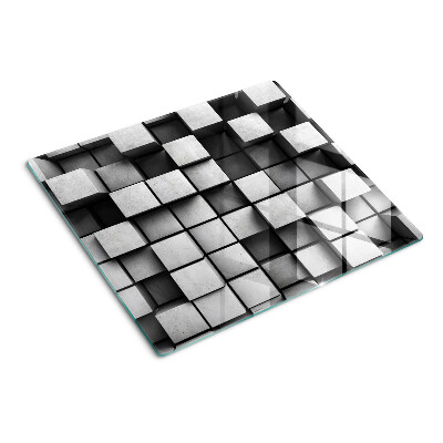 Skleněná krájecí deska Geometrické vzory v odstínech šedé