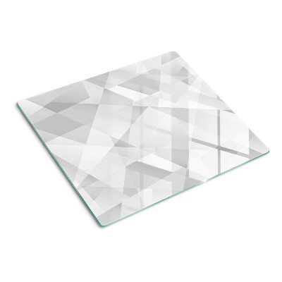 Skleněná krájecí deska Geometrie v odstínech šedé