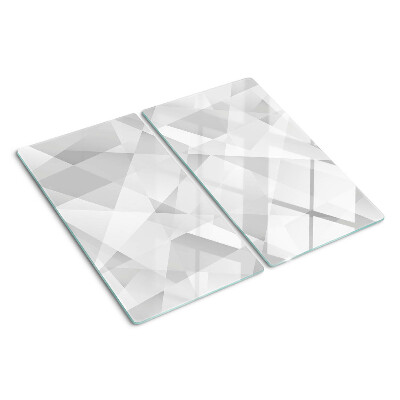 Skleněná krájecí deska Geometrie v odstínech šedé