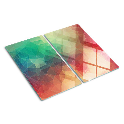 Skleněná deska do kuchyně Abstraktní geometrický vzor