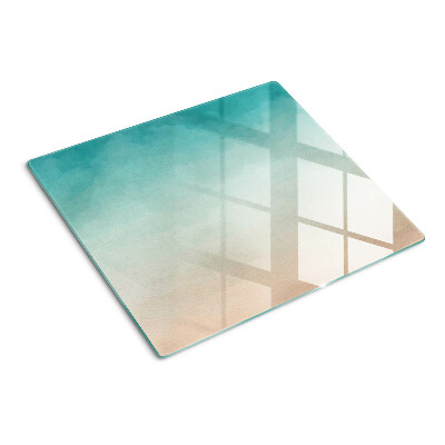 Skleněná deska do kuchyně Modrý a oranžový gradient