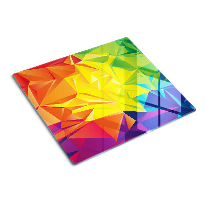 Skleněná deska do kuchyně Barevná geometrie
