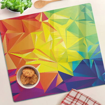 Skleněná deska do kuchyně Barevná geometrie