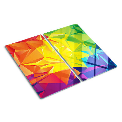 Skleněná deska do kuchyně Barevná geometrie