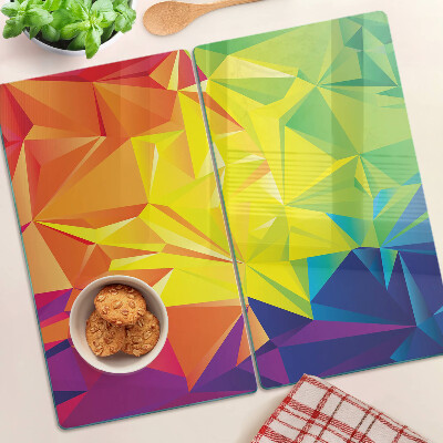 Skleněná deska do kuchyně Barevná geometrie
