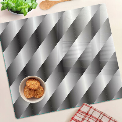 Krájecí prkénko skleněné Geometrické vzory v odstínech šedé