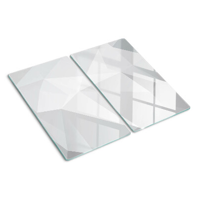 Skleněná deska do kuchyně Geometrické tvary v odstínech šedé