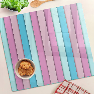 Skleněná krájecí deska Geometrie v pastelových barvách