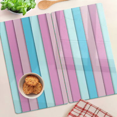 Skleněná krájecí deska Geometrie v pastelových barvách