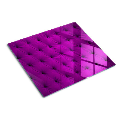 Skleněná krájecí deska Fialové prošívání