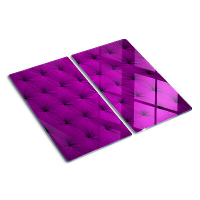 Skleněná krájecí deska Fialové prošívání