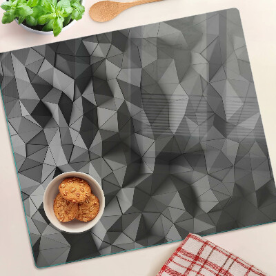 Skleněná deska do kuchyně Abstraktní geometrický vzor v odstínech šedé