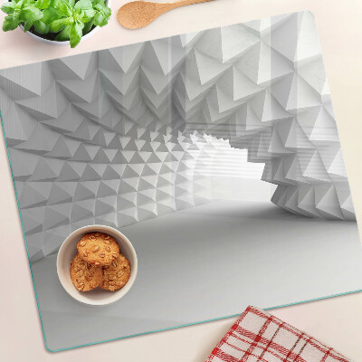 Krájecí prkénko skleněné Geometrický 3D vzor