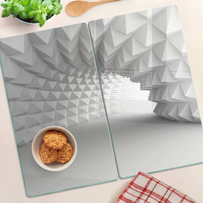 Krájecí prkénko skleněné Geometrický 3D vzor