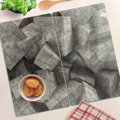 Krájecí prkénko skleněné Abstraktní geometrické tvary