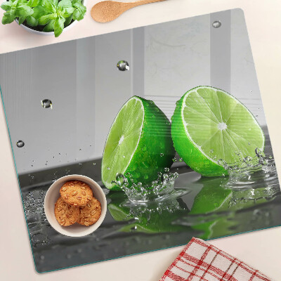 Skleněná krájecí deska Citrony ve vodě