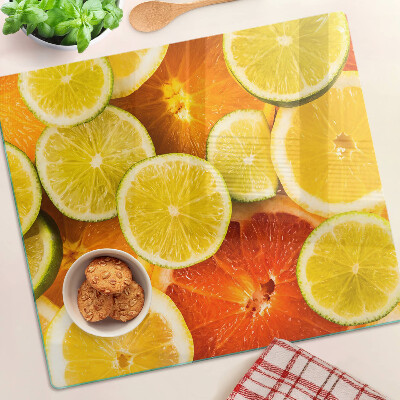 Skleněná deska do kuchyně Citrusové plody a citrusové plody