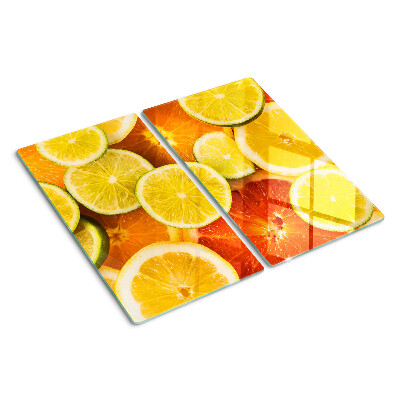 Skleněná deska do kuchyně Citrusové plody a citrusové plody