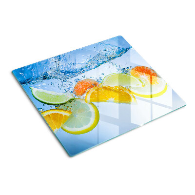 Skleněná deska do kuchyně Citrus ve vodě
