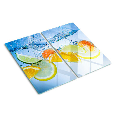 Skleněná deska do kuchyně Citrus ve vodě
