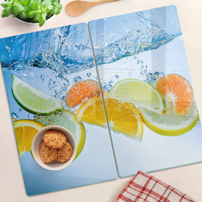 Skleněná deska do kuchyně Citrus ve vodě