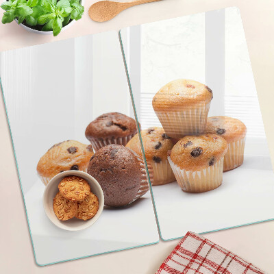 Skleněná krájecí deska Čokoládové a vanilkové muffiny