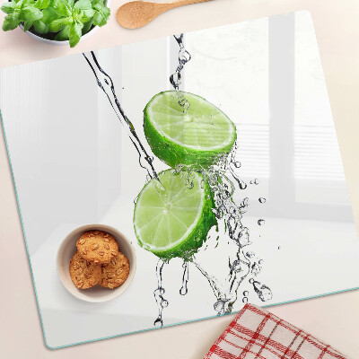 Skleněná deska do kuchyně Citrony ve vodě