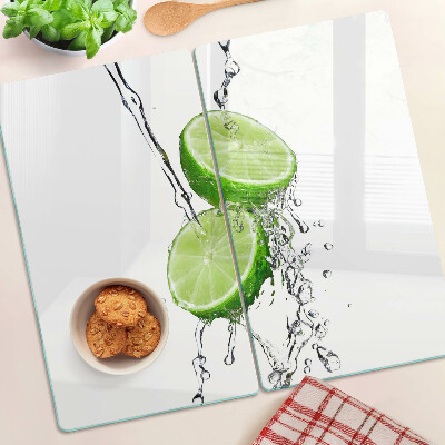 Skleněná deska do kuchyně Citrony ve vodě