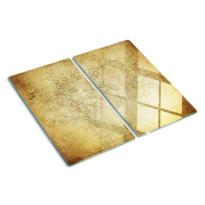 Skleněná krájecí deska Mapa starého světa