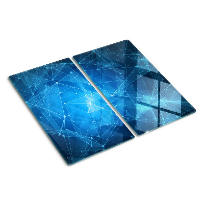 Skleněná deska do kuchyně Abstraktní geometrický vzor
