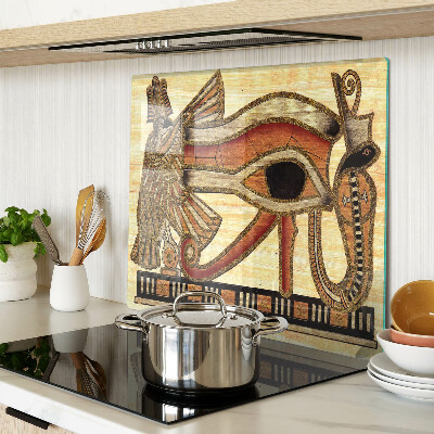 Skleněná deska do kuchyně Motiv egyptských hieroglyfů