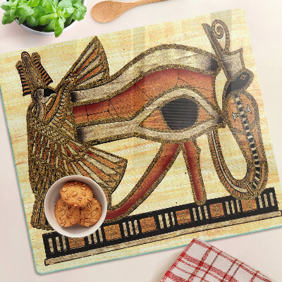 Skleněná deska do kuchyně Motiv egyptských hieroglyfů