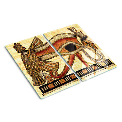 Skleněná deska do kuchyně Motiv egyptských hieroglyfů