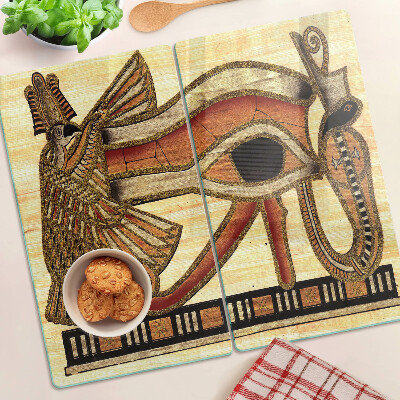 Skleněná deska do kuchyně Motiv egyptských hieroglyfů